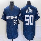 National League #50 Mookie Betts Nike Royal 2023 MLB All-Star Game Vapor Premier Elite Player Jersey