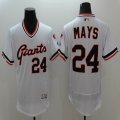 2016 San Francisco Giants 24# Willie Mays white Flexbase Authentic Collection Jerseys