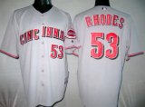 MLB Cincinnati Reds 53# RHODES grey jerseys