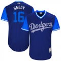 Los Angeles Dodgers #16 Daddy blue classic baseball Jerseys