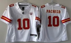 Youth Kansas City 10# Isiah Pacheco white Nike Vapor F.U.S.E. Limited Jersey