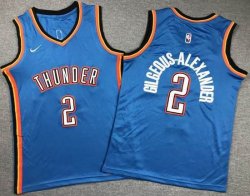 Youth Nike Oklahoma City Thunder Shai Gilgeous-Alexander blue nba jerseys-XD