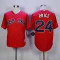 Boston Red Sox #24 David Price red majestic baseball Jerseys