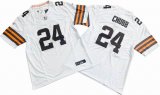 Cleveland Browns 24# Nick Chubb white Nike Vapor F.U.S.E. Limited Jersey