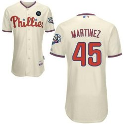 Philadelphia Phillies MARTINEZ Cream 45 grey jersey