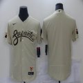 Arizona Diamondbacks blank Nike Beige Flexbase Authentic Collection Jersey-BD