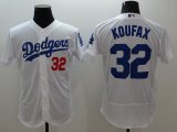 2016 Los Angeles Dodgers 32# Sandy Koufax white mlb baseball jerseys