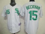 Chicago White Sox 15 Beckham White mlb jersey