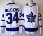 Adidas Toronto Maple Leafs #34 Auston Matthews white hockey jersey