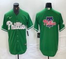 Nike Philadelphia Phillies blank green majestic baseball jerseys 02