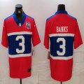 New York Giants #3 Deonte Banks Nike Century Red Alternate Player Game Jersey with 100th patch