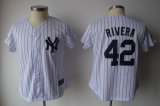 New York Yankees Mariano Rivera 42# white women mlb jersey