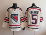 New York Rangers #5 Dan Girardi Cream NHL Jerseys