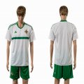 2015-2016 Northern Ireland white soccer jersey away