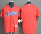 Cleveland Indians blank orange majestic baseball jerseys