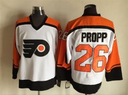 Philadelphia Flyers #26 Brian Propp white Orange CCM hockey Jerseys