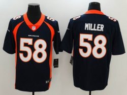 Men Denver Broncos #58 Von Miller Nike blue Color Rush Limited Jersey