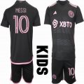 2023-2024 Club Internacional de Fútbol Miami #10 MESSI black kid soccer jerseys