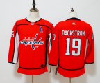 Women Adidas Washington Capitals Nicklas Backstrom #19 red hockey jersey