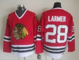 Chicago Blackhawks Steve Larmer 28# red hockey CCM Jersey