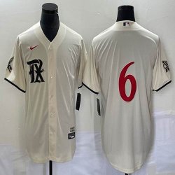 Nike Texas Rangers #6 beige majestic baseball jerseys city version