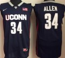 Uconn Huskies #34 Allen blue ncaa basketball jersey