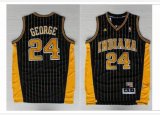 Indiana pacers 24# Paul George black stripe Swingman Jerseys