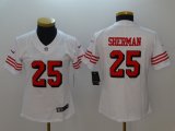 Women 49ers #25 Richard Sherman nike white Color Rush Limited Jersey-BD