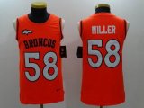 Nike Broncos #58 Von Miller orange NFL Jerseys sleeveless