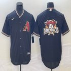 Nike Arizona Diamondback blank black majestic baseball Jersey big logo-BD 01