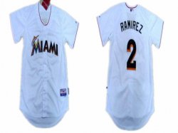 Florida Marlins #2 Hanley Ramirez White MLB Jerseys