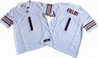 Chicago Bears 1# Justin Fields White Nike Vapor F.U.S.E. Limited Jersey