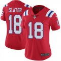 Women Patriots #18 Slater Nike red Color Rush Limited Jersey