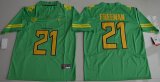 2016 Oregon Duck Royce Freeman 21 College Football Electric Lightning Limited Jerseys - Apple Green