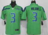 Nike Seattle Seahawks 3 Wilson Green Color Rush Limited Jersey-ZH