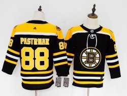 Women Adidas Boston Bruins #88 David Pastrnak black hockey jersey