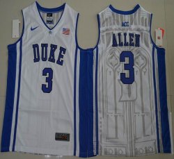 Duke Blue Devils Garyson Allen 3 V Neck College Basketball Elite Jersey - White