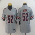 Women Nike Bears #52 Khalil Mack gray Color Rush Limited Jersey Inverted version