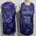 Nike Los Angeless Lakers #23 LeBron James Purple basketball Jerseys MVP-XD