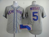 New York Mets DAVID WRICHT 5# gray mlb Signature jerseys