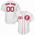 Custom Boston Red Sox white baseball jerseys