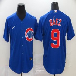 Nike Chicago Cubs #9 Javier Baez blue majestic baseball Jersey