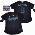 Women Nike Los Angeles Dodgers 8 Black Mamba Black Majestic baseball jersey 2020 Dodger World Series Champions