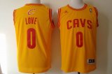 Cleveland Cavaliers Love #0 yellow Swingman nba jerseys