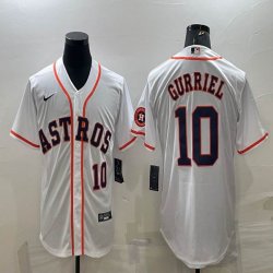 Nike Houston Astros #10 Yuli Gurriel white baseball jerseys -BD 02