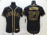 Houston Astros Jose Altuve 27# black Flexbase Authentic Collection Jersey-BD