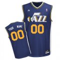 Utah Jazz Custom dk blue adidas Road Jersey for sale