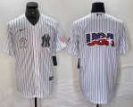 Nike New York Yankees blank white MLB baseball Jersey Joint name -BD 04