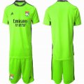 2020-2021 Olympique Lyonnais green goalkeeper soccer jerseys 01