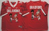 Oklahoma Sooners #14 Sam Bradford red fashion college football jersey(1)